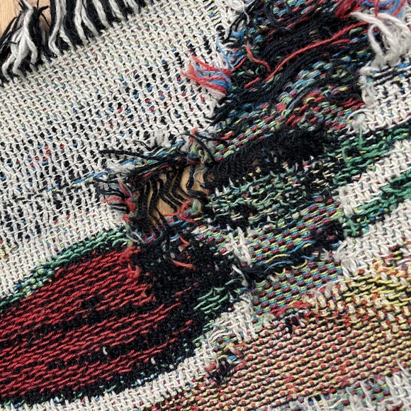 Martin's Potato Rolls Throw Blanket 70 x 50" Pennsylvania Dutch Advertising READ - Picture 4 of 4